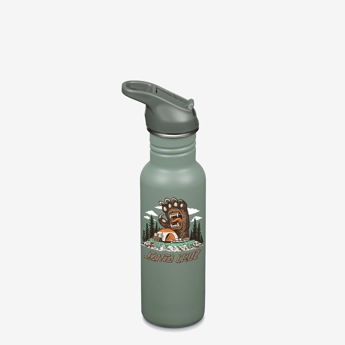 18oz Classic with Flip Seal Sport Cap - Santa Cruz - Screaming Grizzly